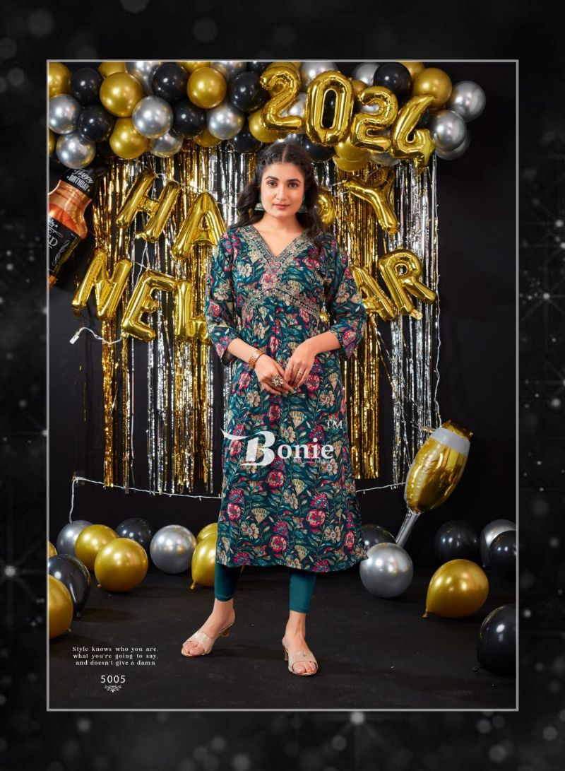 Printed Rayon Alia Cut Kurti Collection