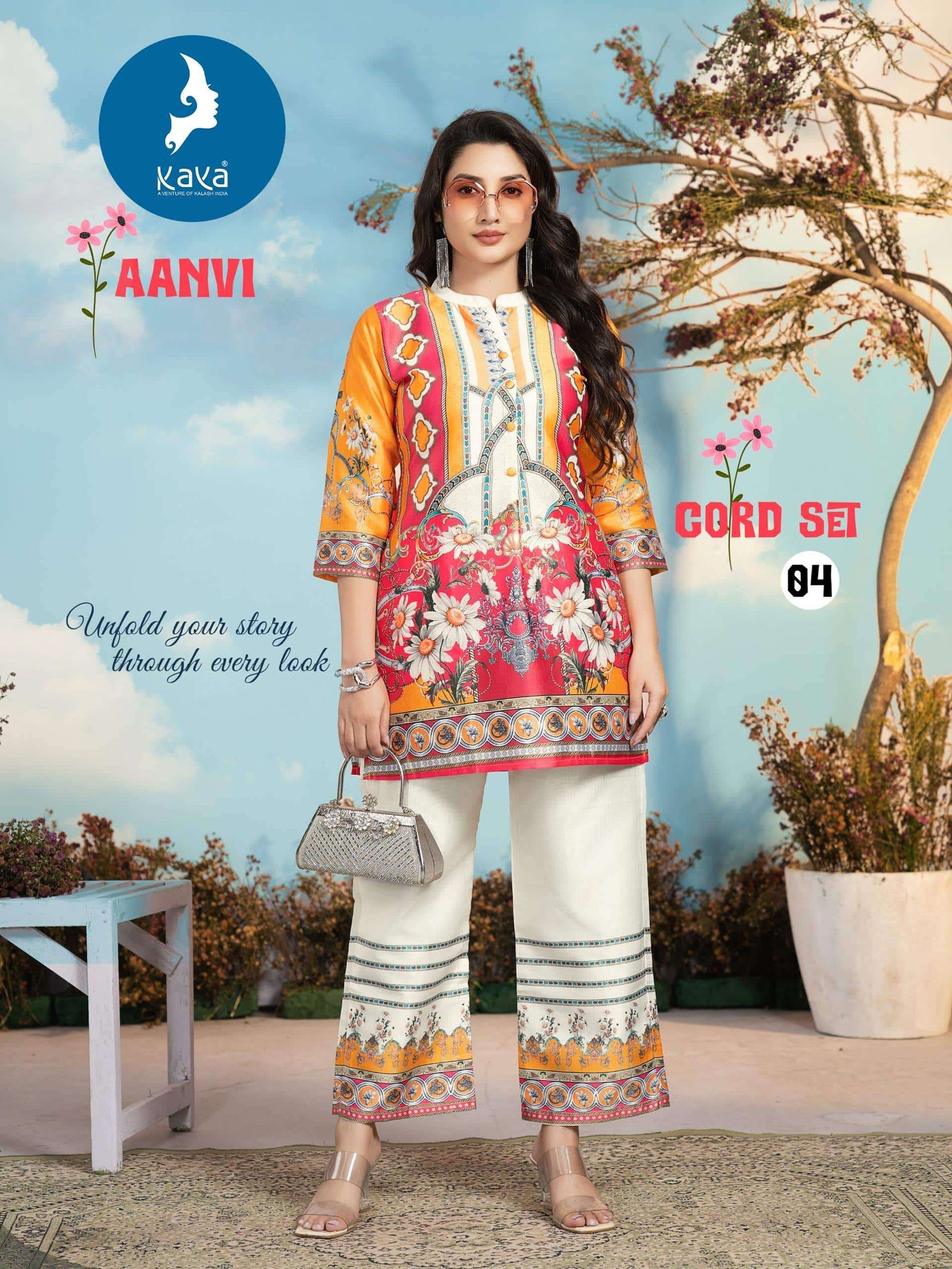 Casual Wear Vertican Printed Co-Ord Set