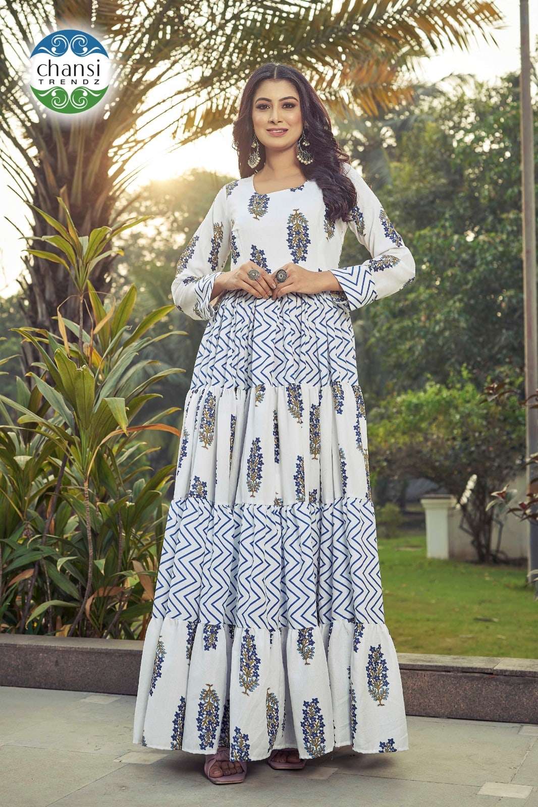 Poly Cotton Printed Work Kurti