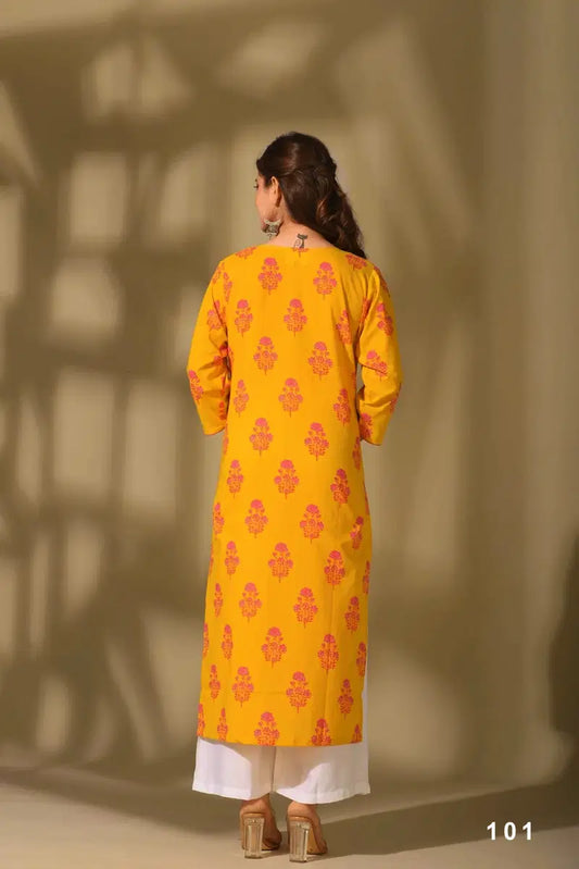 Cambric Cotton Digital Printed Kurti