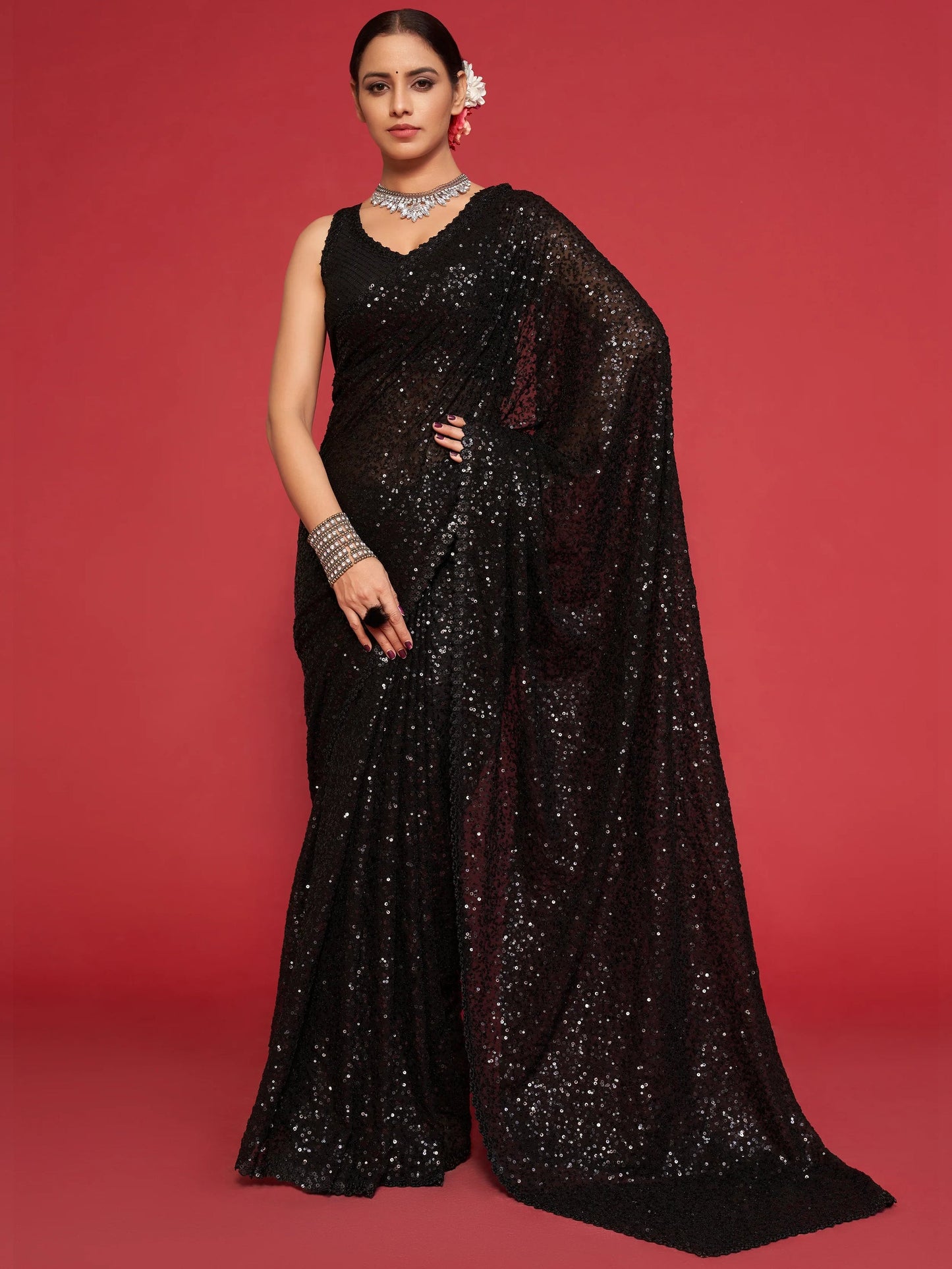 Georgette Party Wear Saree