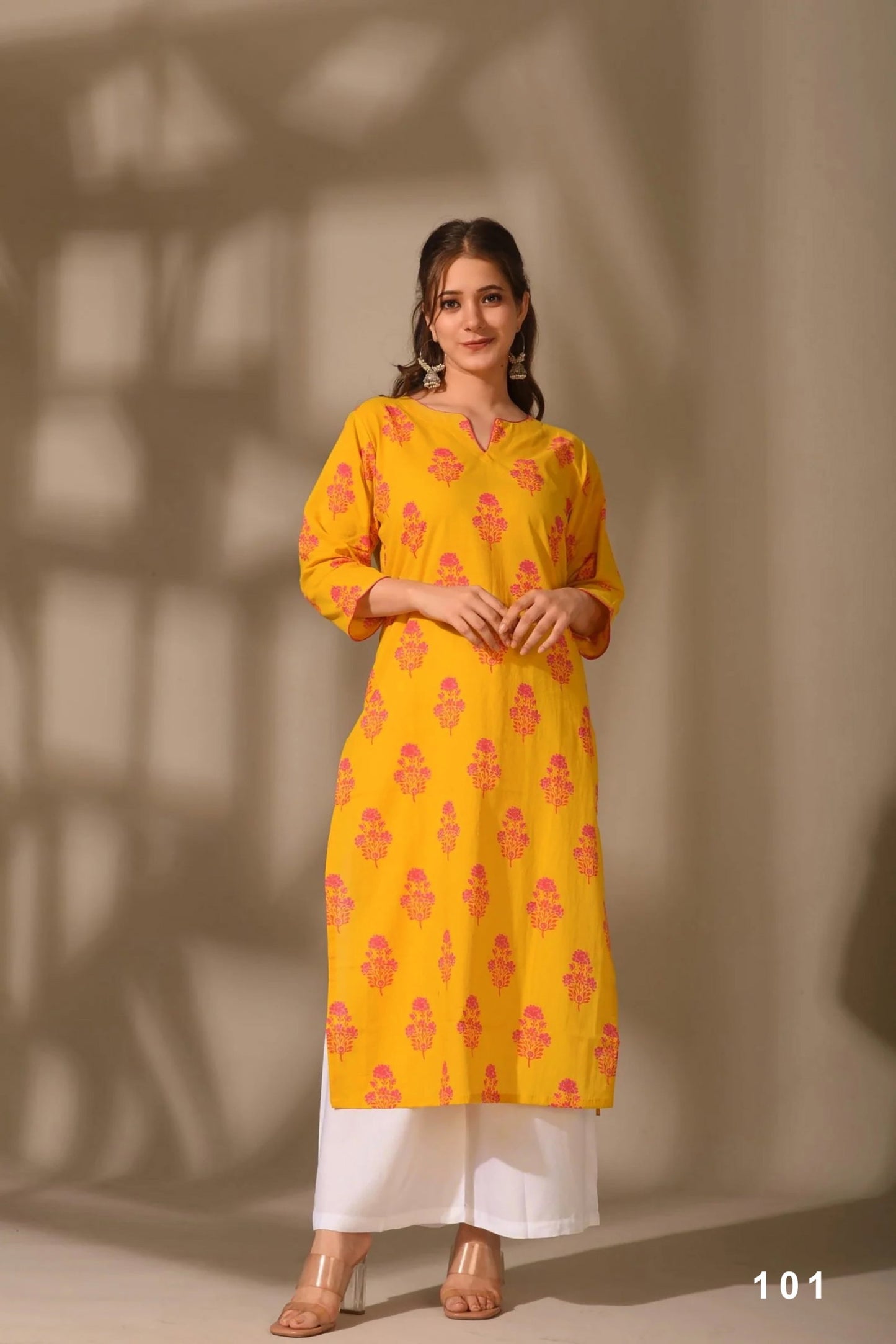 Cambric Cotton Digital Printed Kurti