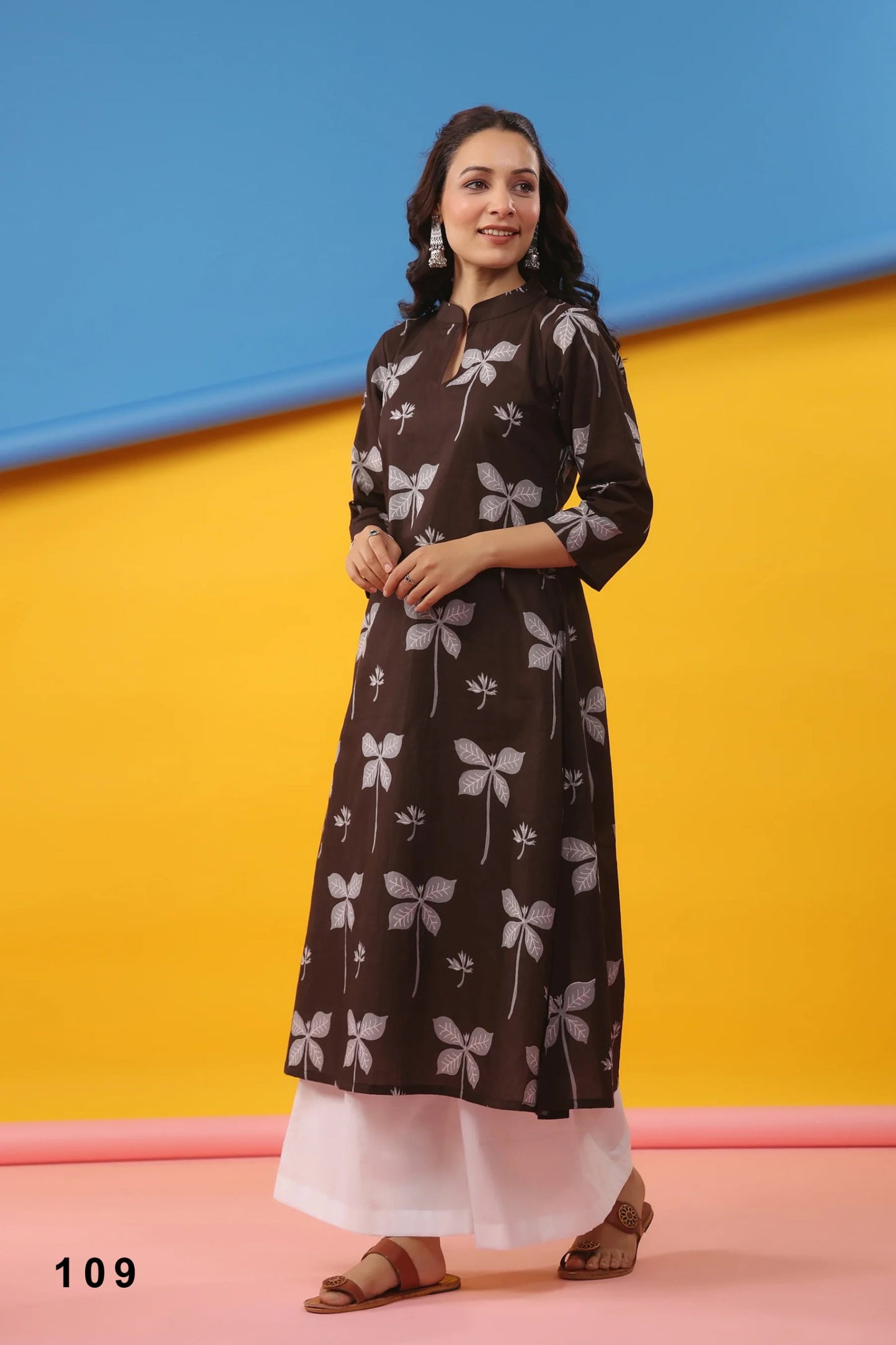 Cambric Cotton Digital Printed Kurti