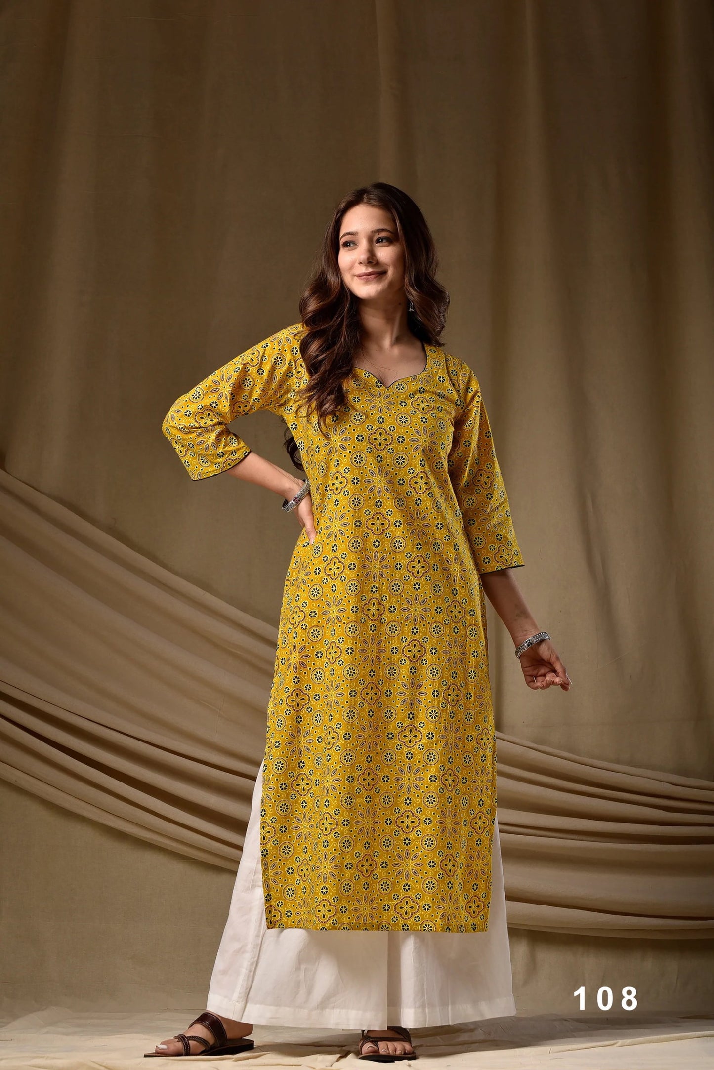Cambric Cotton Digital Printed Kurti