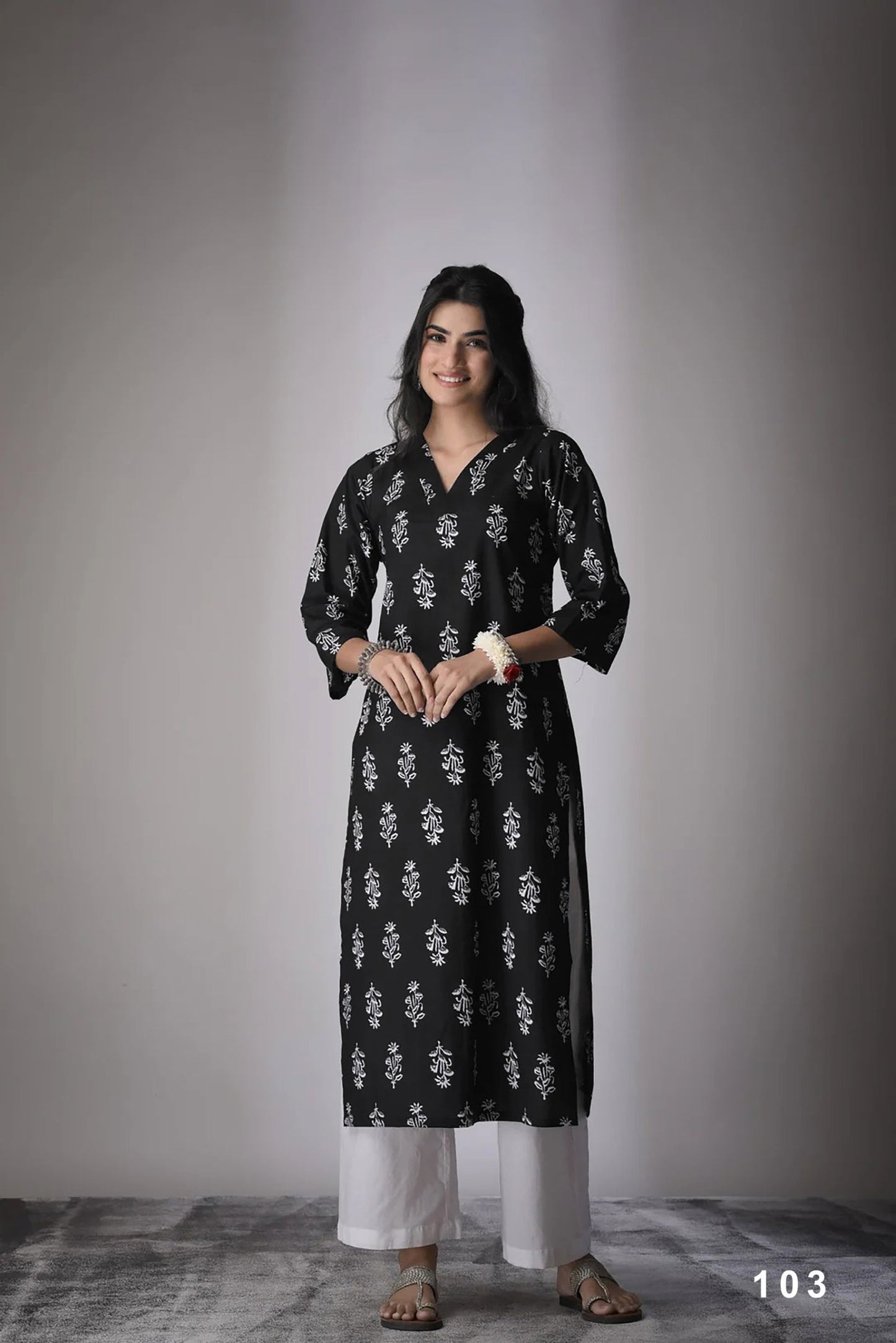 Cambric Cotton Digital Printed Kurti