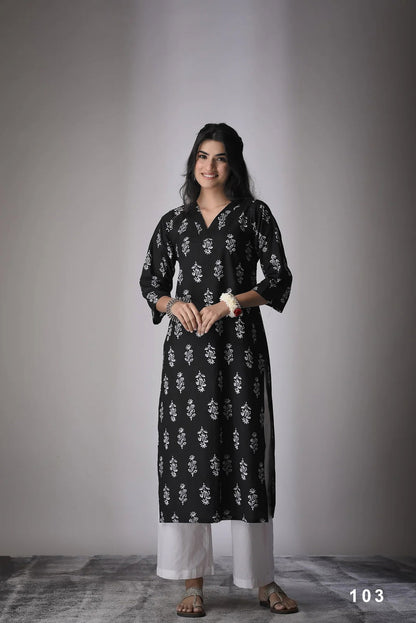 Cambric Cotton Digital Printed Kurti