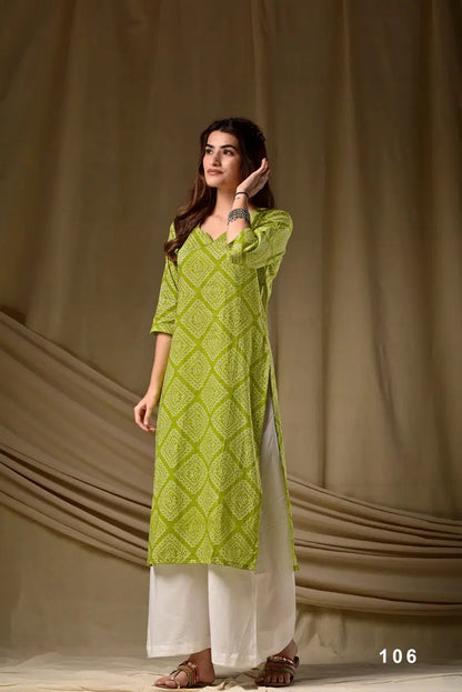 Cambric Cotton Digital Printed Kurti