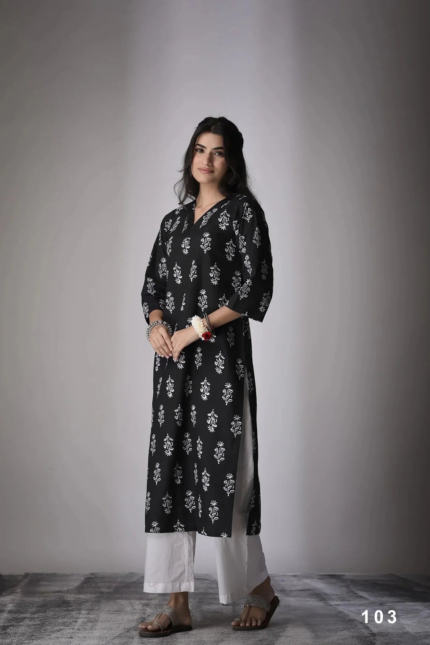Cambric Cotton Digital Printed Kurti