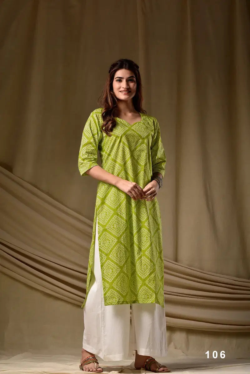 Cambric Cotton Digital Printed Kurti