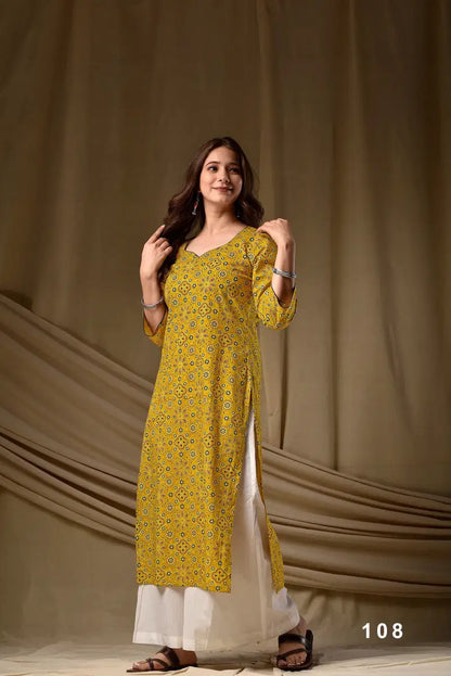 Cambric Cotton Digital Printed Kurti