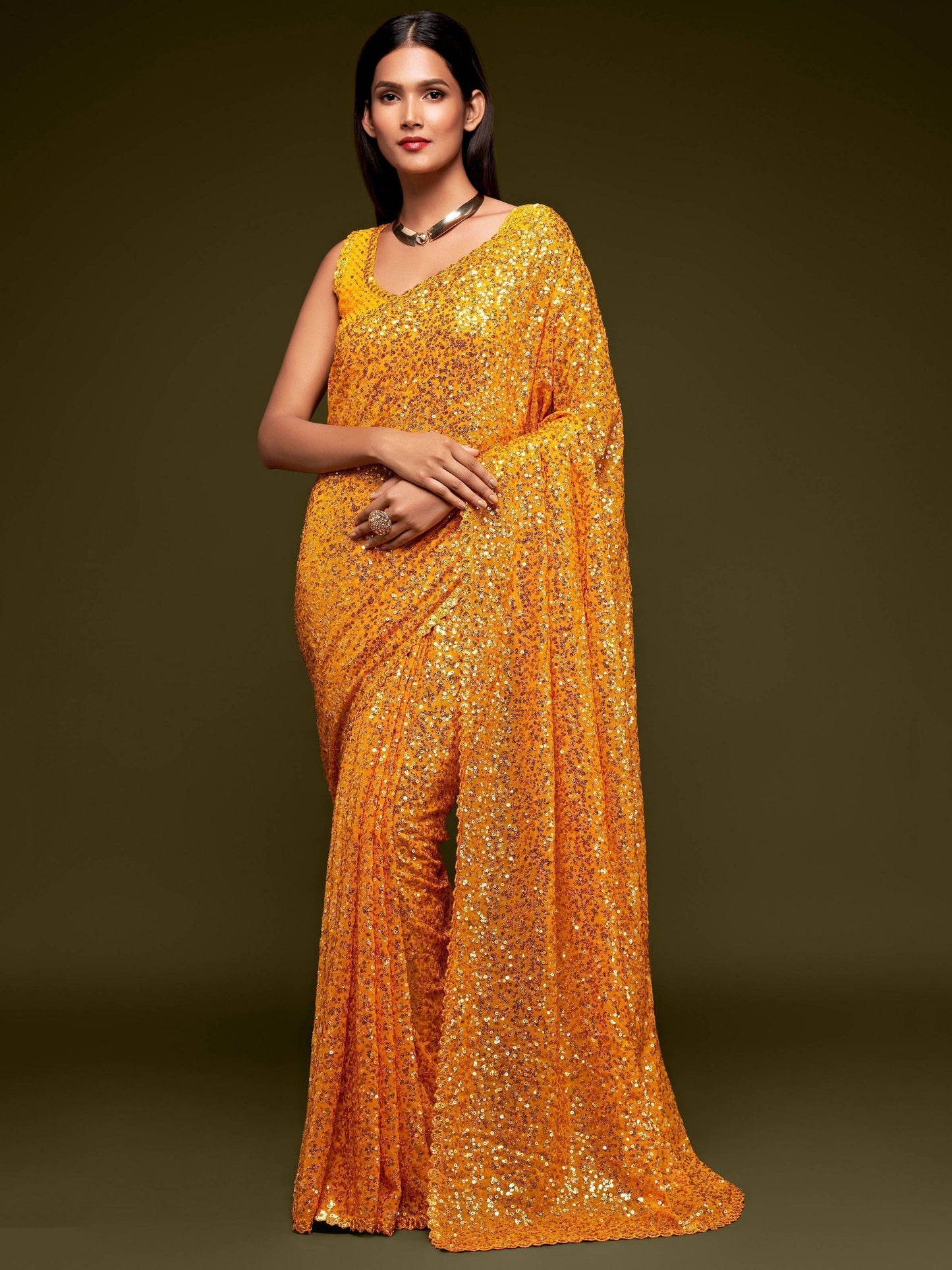 Georgette Party Wear Saree