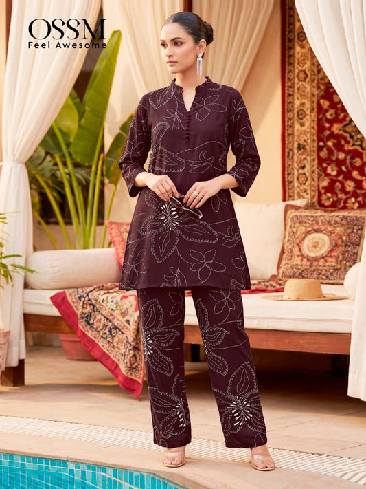 Readymade Co Ord Set For Women Stylish Trendy Designer Western Wear Collection
