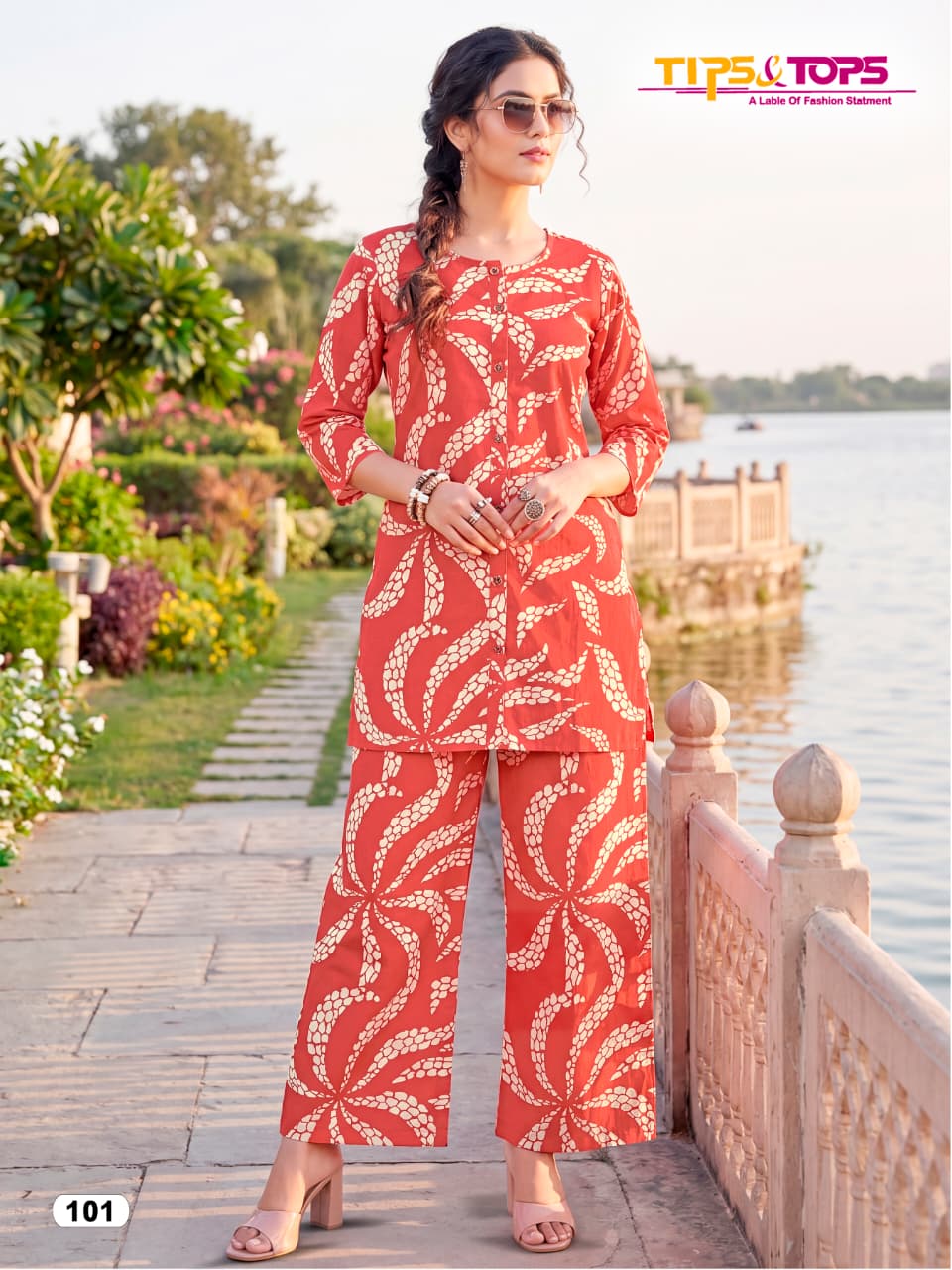 Tips And Tops Cotton Beauty Readymade Co Ord Set Designer Casual Wear Cotton Collection For Women